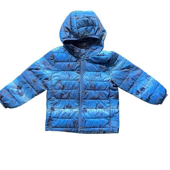GAP Other - Baby Gap Disney Mickey Mouse Lightweight Puffer Jacket Blue Toddler Size 3T